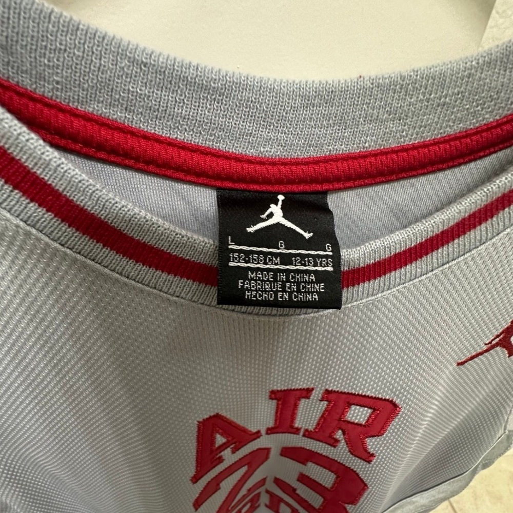 Bundle of Jordan Kids Air 23 Jersey Set - Gray and Black - Picture 4 of 11